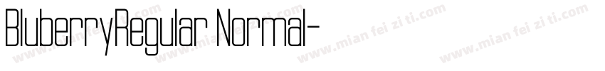 BluberryRegular Normal字体转换